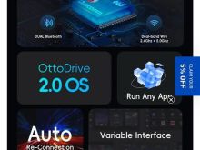 OTTOCAST P3 OttoAiBox - 2024 Android 12 CarPlay AI Box, Wire