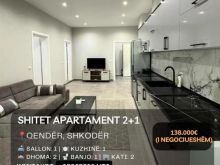 Shitet Apartament 2+1 në “Qendër“, Shkodër! 🔥
