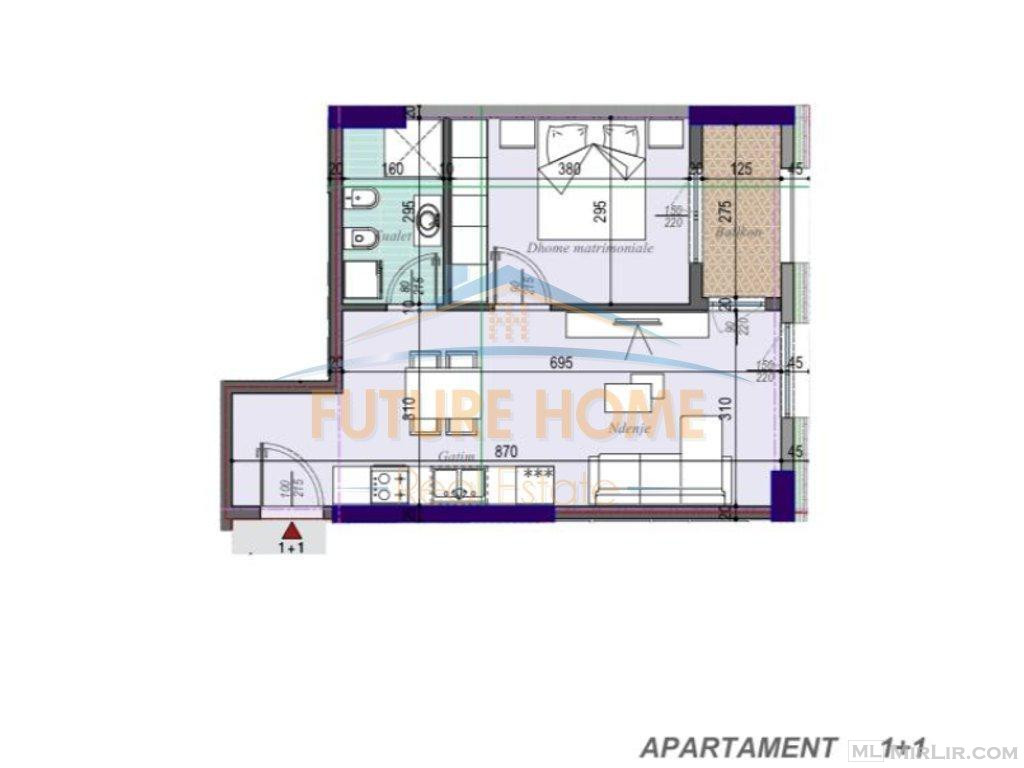 Shitet, Apartament 1+1, Casa Italia, Tirana Entry 3