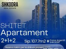 👉🏻Shitet apartament 2+1+2 Kati 2 me ashensor  Argenit