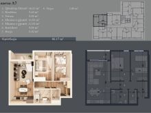 𝐒𝐇𝐈𝐓𝐄𝐓  banesa 86.17m² ( Dy dhoma gjumi) në Lipjan.