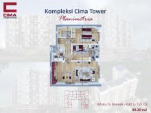 Banesa 89m2 kati 13 te CIMA TOWER afer GORENJE