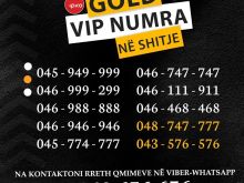 VIP NUMRA NE SHITJE TË LEHTË VALA DHE IPKO 049 656 656
