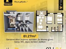Banesa 82m2 kati 4 te FITORJA me FLETPOSEDUSE