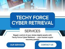 Certified Crypto Funds Recovery Expert Hire Techy Force Cyber Retrieval