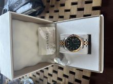 Orë Versace green dial me 6 Diamant