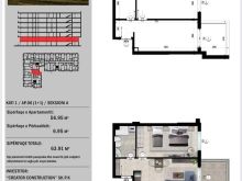 Apartament 1+1 ne Shitje, Golem , Ndertim i Ri