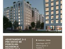 Apartament per shitje 2+1 Porcelan