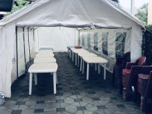 SHATORA TENDA  TAVOLINA DHE KARRIKA ME QERA 049 29 86 86