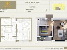 Banesa 66m2 kati 2 te AMBULANTA te ROYAL RESIDENCE