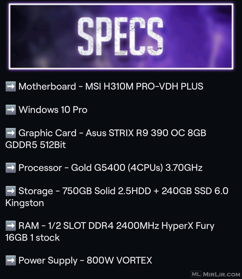 PC Gaming Computer