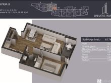 🏗️ Banesa – 62.78m², 1 Dhomë Gjumi