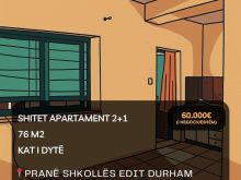 🔥 Shitet Apartment 2+1 në \"Mar\'Lula\", Shkodër! 🔥