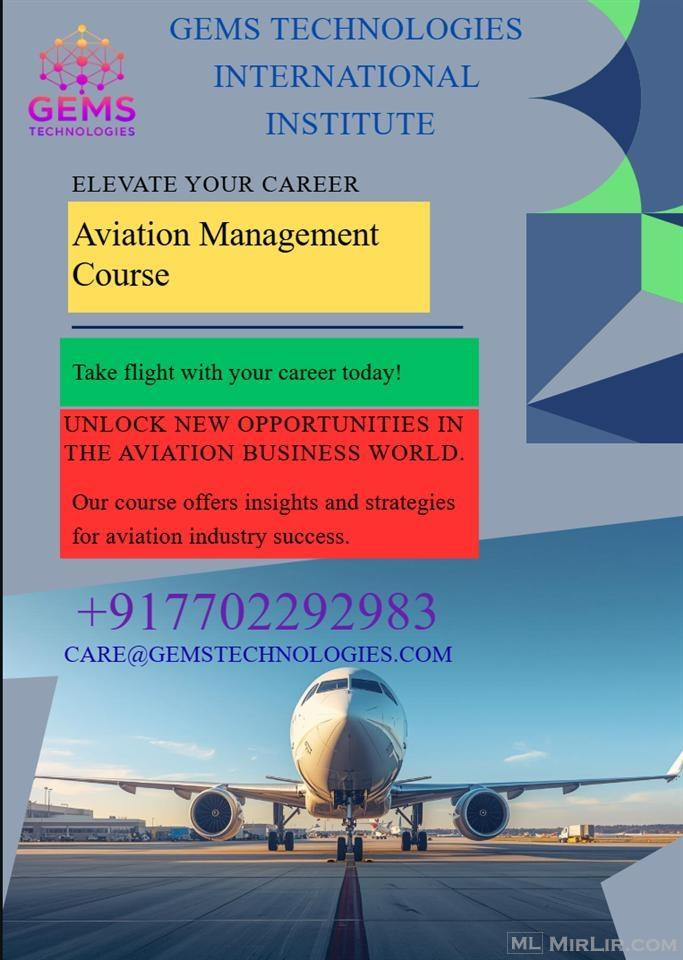 AVIATION MANAGEMENT JOB READY COURSES