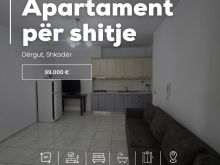 🏠 Shitet — Apartament 2+1 në Dergut,Shkodër