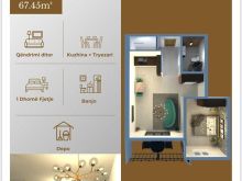 🏠 Banesë për Shitje  📏 Sipërfaqe: 67.45 m²  📍Bujana Group