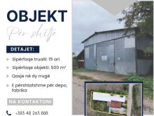 Shitet objekti 500m2 dhe 10 ari toke