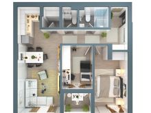 75m2 ne shitje 2 Dhoma te gjumit - Çarshia 2 / Dijari estate
