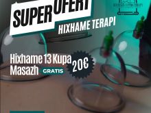 Hixhame terapi 13kupa dhe masazha gratis 20€