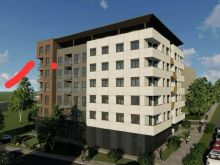 Shitet banesa 2 dhomshe 63m² kati 5 ne Matiqan