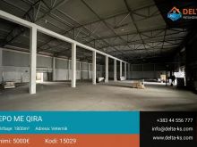 Ofrohet depo 1800m2 për Qira në lagjen Veternik