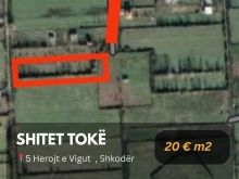🚨 Shitet Tokë afër “ 5 Herojt e Vigut  ”, Shkodër!  (1000 m