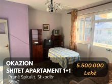Shitet Apartament 1+1 pranë \"Spitalit\", Shkodër!