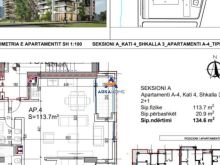 SHITET APARTAMENT 2+1+BALLKON \"VLORË, LUNGO MARE\" 390.340 EU