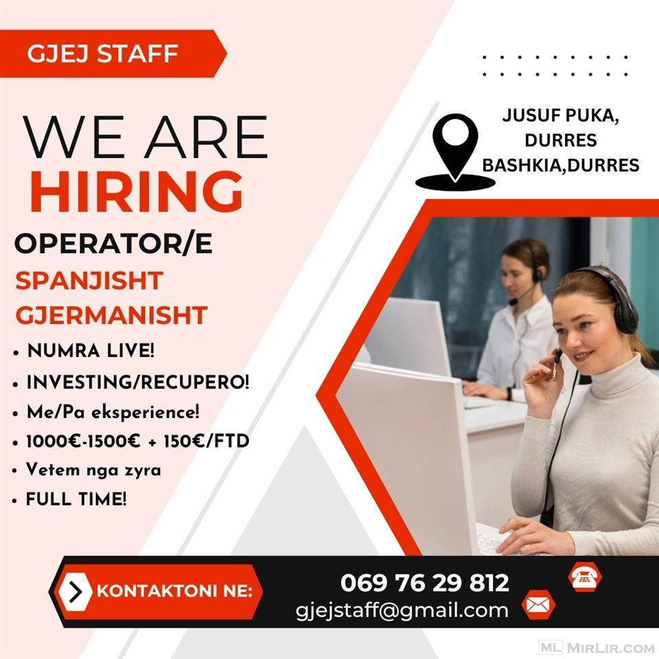 Operator/e/Retention