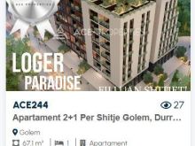 +3550682098305 APARTAMENT 2+1 NE SHITJE