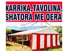 Tenda shatora karrika dhe tavolina me qera 044280873