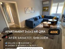 🔥 Jepet me Qira Apartament  3+1+2 afër \"Sahatit\", Shkodër!