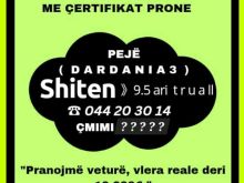 Shitet truall 9.5 ari në lagjen e kërkuar Dardania 3, Pejë
