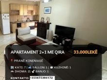 Jepet me Qira Apartament  2+1 pranë \"Kinemasë\", Shkodër! 🔥
