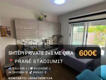 Jepet me Qira Shtëpi Private 2+1 te \"Stadiumi\", Shkodër!