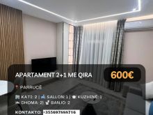 🔥 Jepet me Qira Apartament 2+1 në \"Parrucë\", Shkodër! 🔥