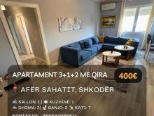 🔥 Jepet me Qira Apartament  3+1+2 afër \"Sahatit\", Shkodër!