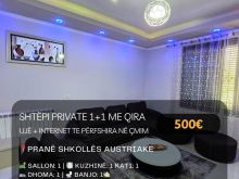 🔥 Jepet me Qira Shtëpi Private 1+1 pranë “Shkollës Austriak
