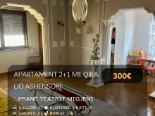 🔥 Jepet me Qira Apartament 2+1 Pranë “Teatrit Migjeni\"