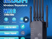 Wifi Extender, WIFI 6, Dual band, 1200M, Ethernet port