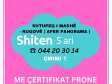 💥SHITET TOKA 5ARI,- FSHATI SHTUPEQ I MADHË  / RUGOVË💥