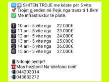 🆕️➡️ SHITEN TROJE me këste për 5 vite.📌 Pejë