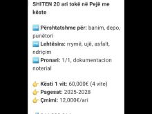Me Kiste ➡️SHITEN 20 ari tokë në Pejë me këste➡️12.000€