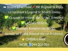 ➡️ Shiten 65 ari tokë📌 Në Rugovë të Pejës , në bjeshket