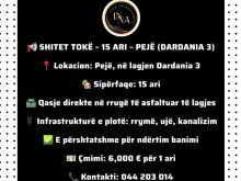 📢 SHITET TOKË – 15 ARI – PEJË (DARDANIA 3)📍Lokacion: Pejë