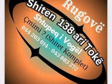 💥SHITET TOKA 138ARI,- FSHATI SHTUPEQ I VOGEL  / RUGOVË💥 ➡️
