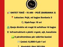📢 SHITET TOKË – 15 ARI – PEJË (DARDANIA 3)📍Pejë