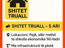📢 SHITET TRUALL – 5 ARI📍 Lokacioni: Pejë, afër rrethit