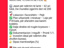 💥 KODI 124 – 62 ARI TOKË PËR NDËRTIME TË LARTA NË PEJË 💥