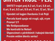 💥SHITEN TROJE - PEJË💥➡️SHITET  4.2ari,5ari,6arii